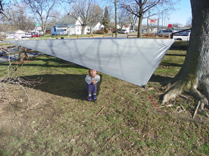 Asym Hammock Tarp - Xenon Sil 1.1 Fire Pattern Standard Length