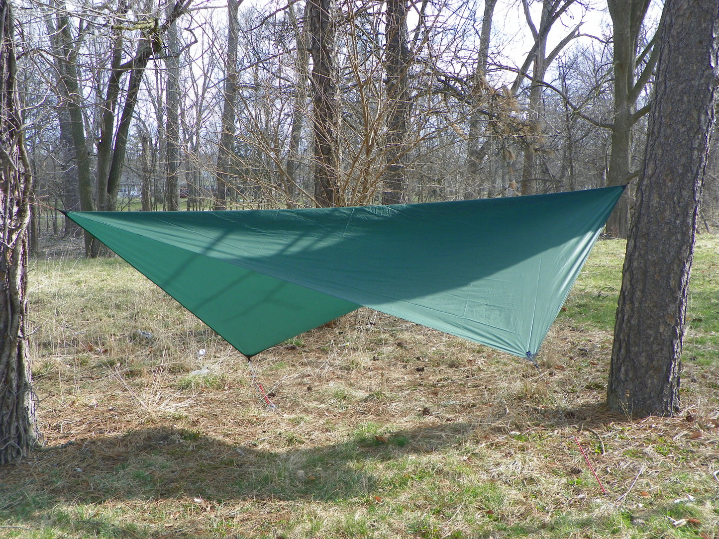 Asym Hammock Tarp - Xenon Sil 1.1 Fire Pattern Standard Length