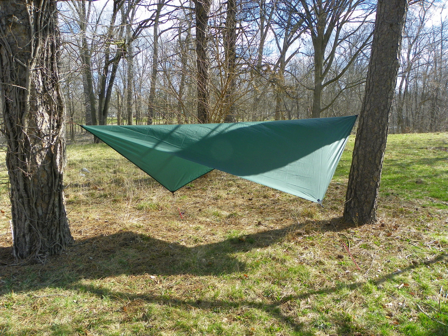 Asym Hammock Tarp - Xenon Sil 1.1 Fire Pattern Standard Length