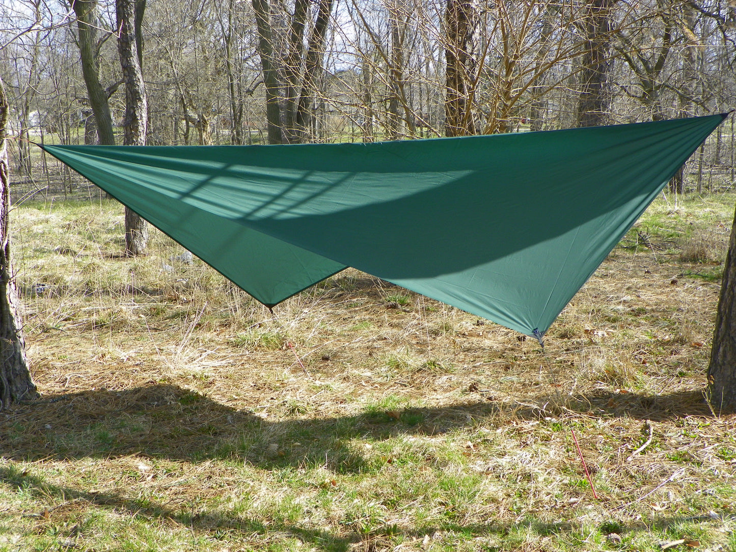 Asym Hammock Tarp - Xenon Sil 1.1 Fire Pattern Standard Length