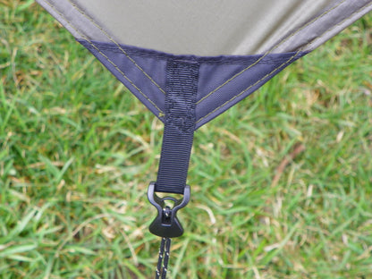 Asym Hammock Tarp - Xenon Sil 1.1 Fire Pattern Standard Length