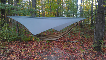Asym Hammock Tarp - Xenon Sil 1.1 Fire Pattern Standard Length